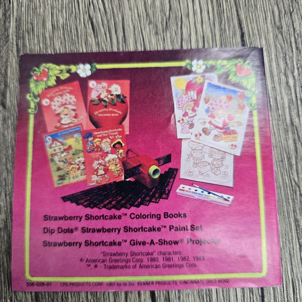 1983 Vtg Strawberry Shortcake Mini Catalog American Greetings Kenner Ephemera Ad